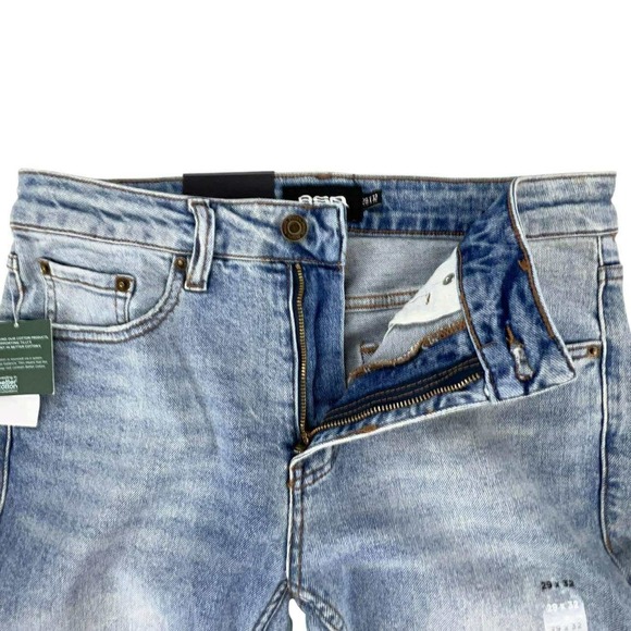 RSQ Skinny Fit Acid Wash Light Blue Denim‎ Jeans Men's W29 L32 NWT - Picture 7 of 16